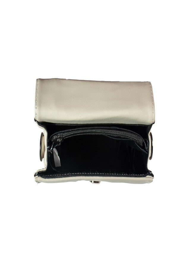Heartbeat Crossbody Sling Bag for Women | Stylish crossbody sling bag for girls/women (Beige) 2.73 ltrs - Image 4